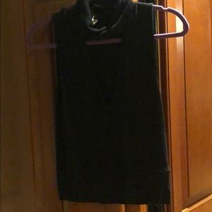 Black cowel neck tank top